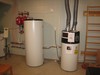 varmepumpe suger ut gammel ventilasjons luft