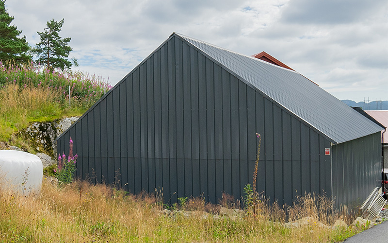 stålhall som lager, kunde av wee.no