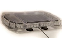 LED Varsellys 12V-DC blankt glass med oransje led