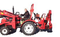 Minigraver Gravemaskin BHM-175. 3-punktsgraver til 25-30 hk traktor
