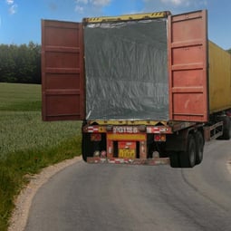 Containertrekk med aluminiumsfolieisolasjon